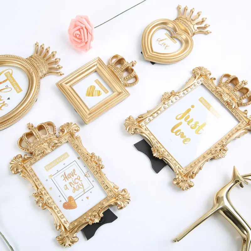Creative Home Resin Photo Frame Office Study Room Desktop Photo Frame Ornament Bedroom Bedhead Decoration Small Photo Frame