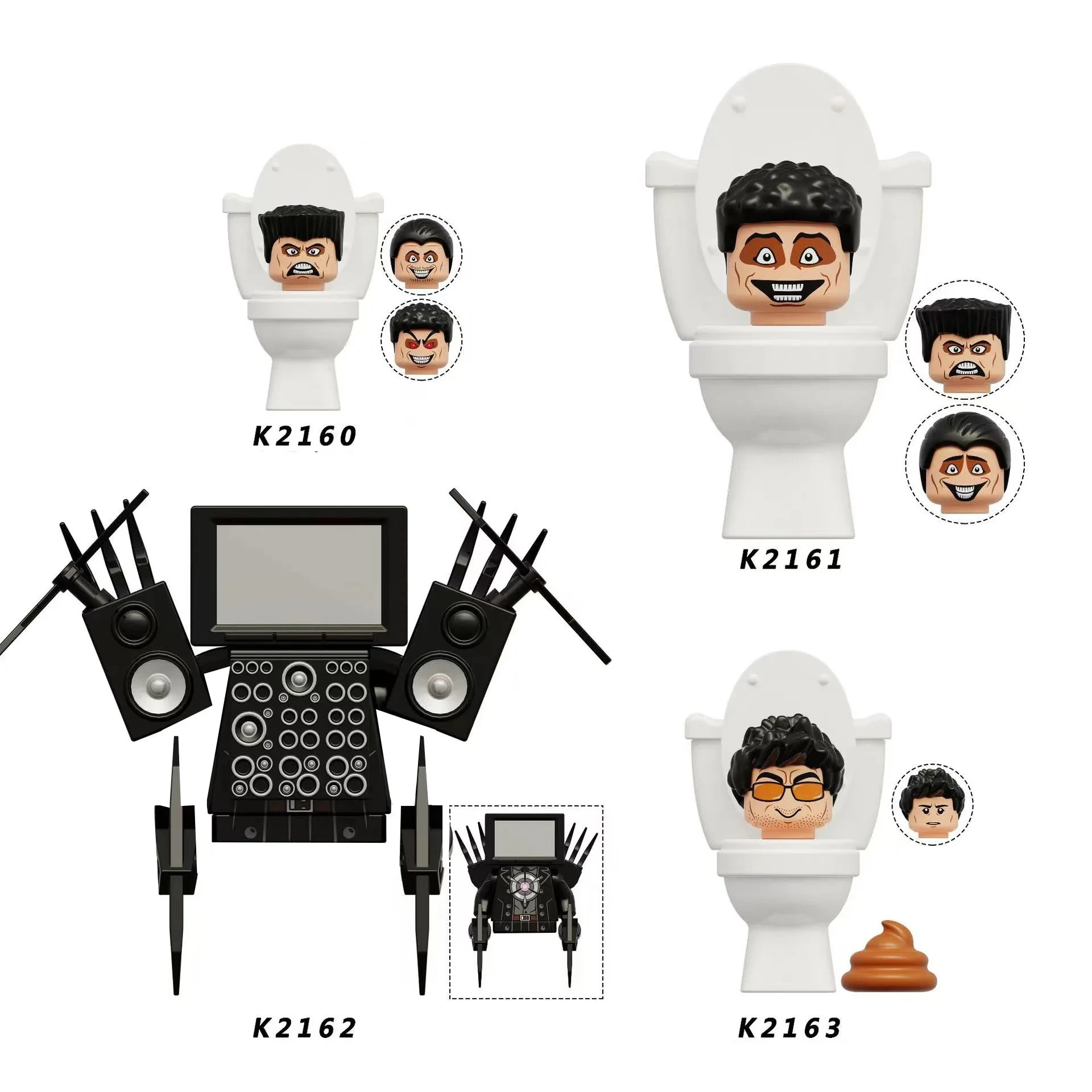 2026 Nieuwe Skibidi Toilet Man Figuren Blokken TvMan Titan Cameraman Speakerman Puzzle Stenen Actiefiguren Model Speelgoed Verjaardagscadeau