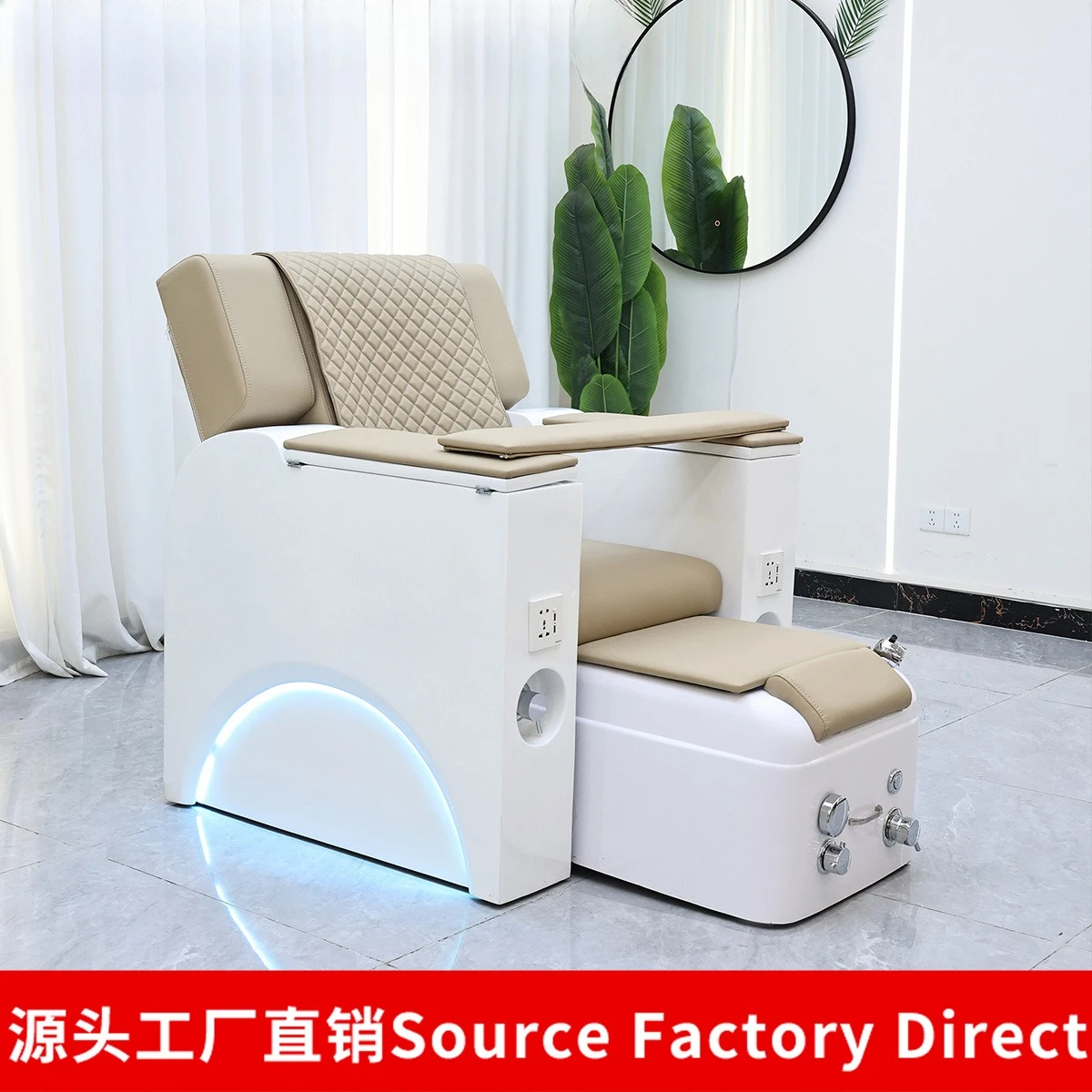 Laminated manicure sofa, electric massage foot massage chair, high-end manicure shop eyelash sofa chair