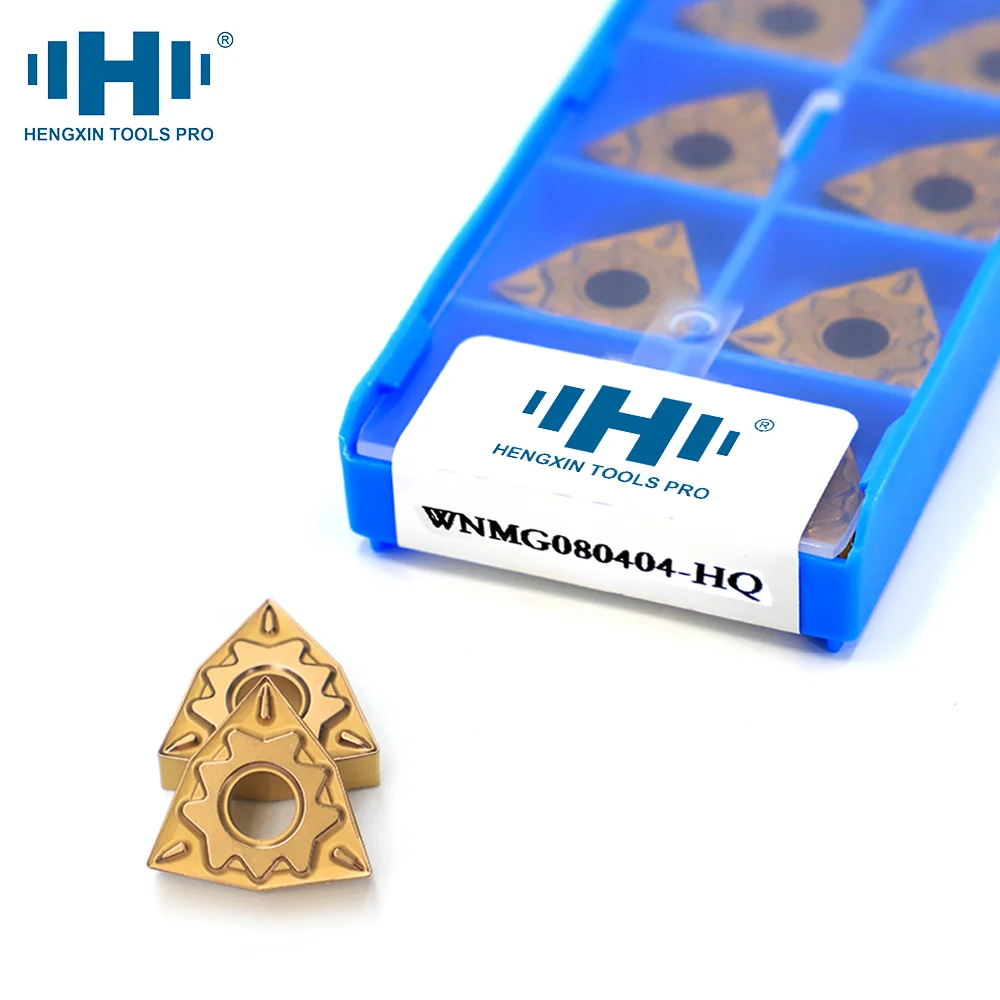 

HENGXIN Tungsten Carbide Inserts WNMG HQ WNMG080404 WNMG080408 HQ WNMG080412 HQ Steel Turning Tools CNC Lathe Cutting Tools CVD