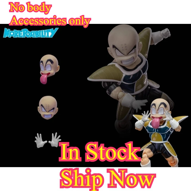 

In Stock More Posibili Dragon Ball SHF Krillin Battle Clothes Heads Kit Headsculpt Accessories Anime Action Figures Toys