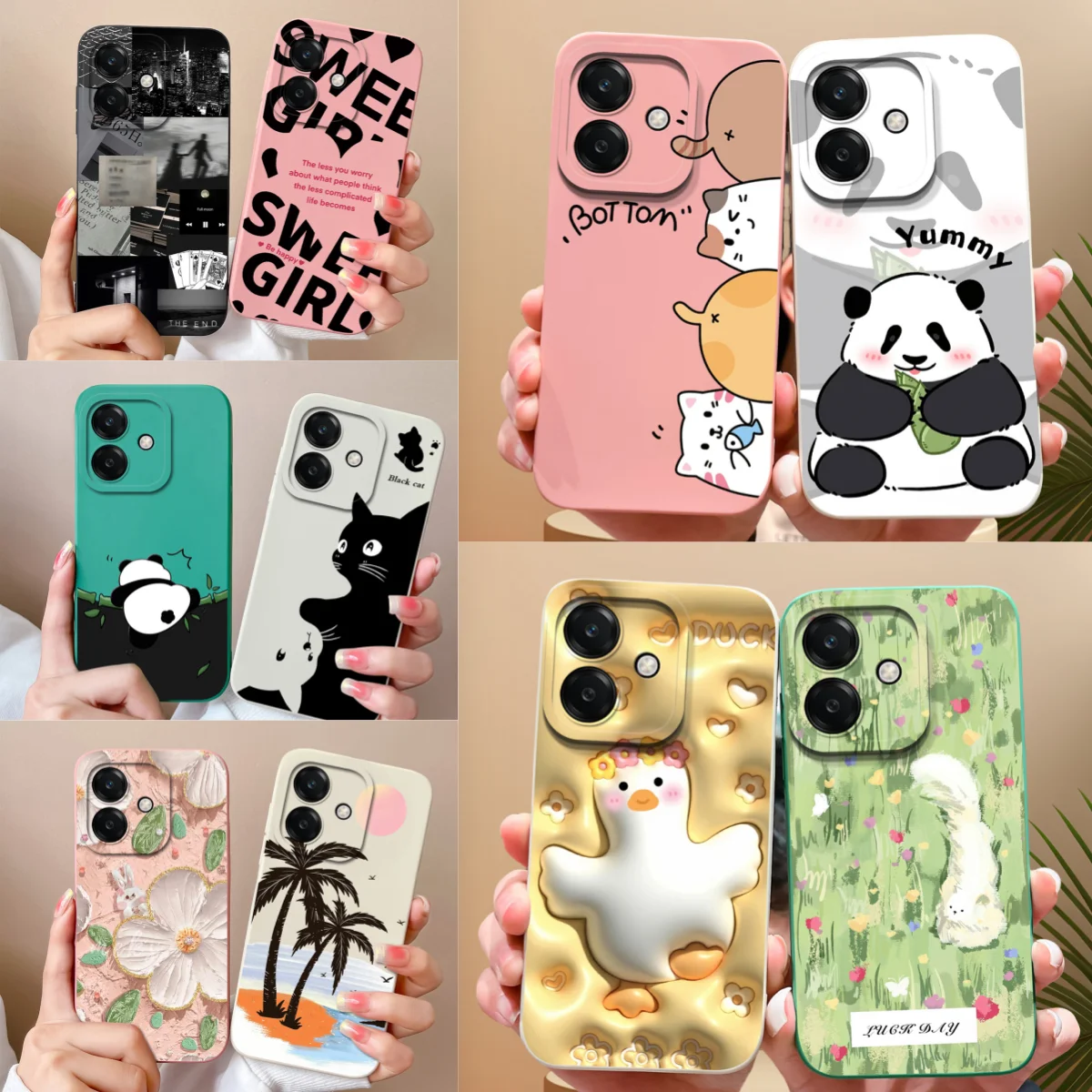 For Oppo A3 Pro A3X A40 A80 Phone Case Creative Full Protection Back Cover For Oppo A 3 OppoA3 4G 5G Soft Liquid Silicone Fundas