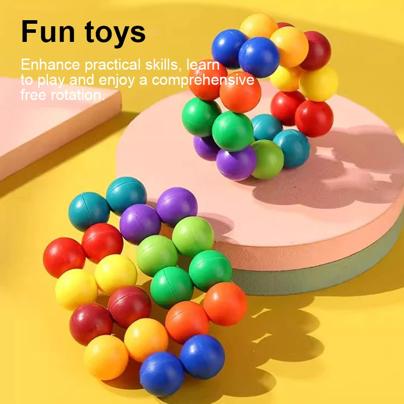 Cubo 3D Palla Puzzle Palla magica Cubo illimitato Cubo versatile Giocattolo antistress