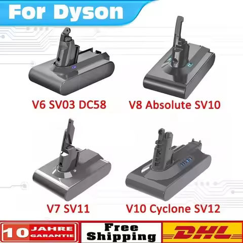 For Dyson V8 battery&amp;Dyson V8 battery ,SV10 SV11 SV12 SV09 Vacuum Cleaner Rechargeable Battery DC58 for Sony Battery Cel