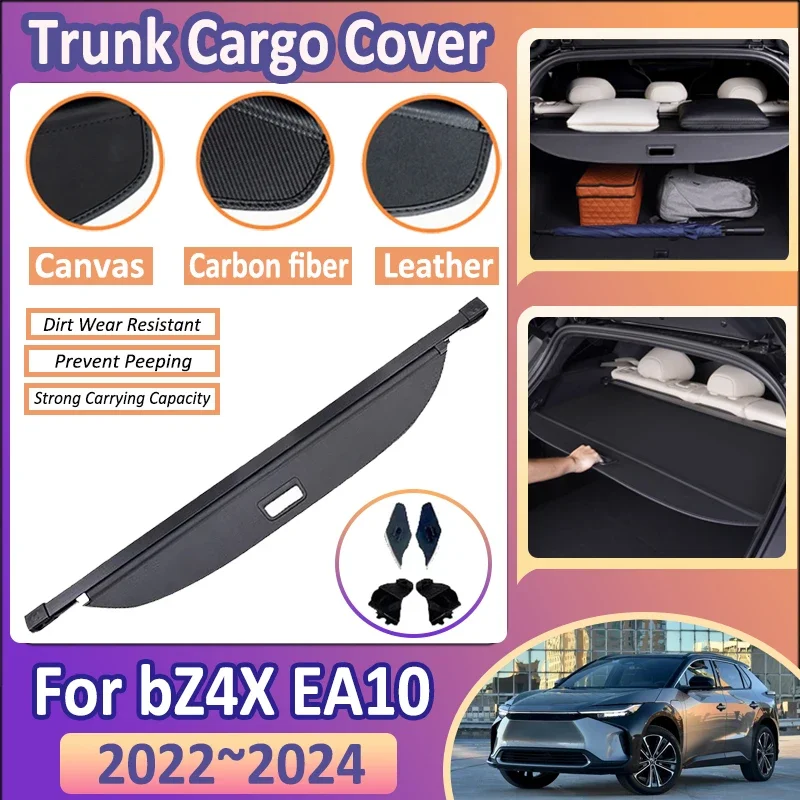 

Car Trunk Cargo Cover For Toyota bZ4X EA10 2022 2023 2024 Subaru Solterra Curtain Storage Partition Protective Auto Accessories