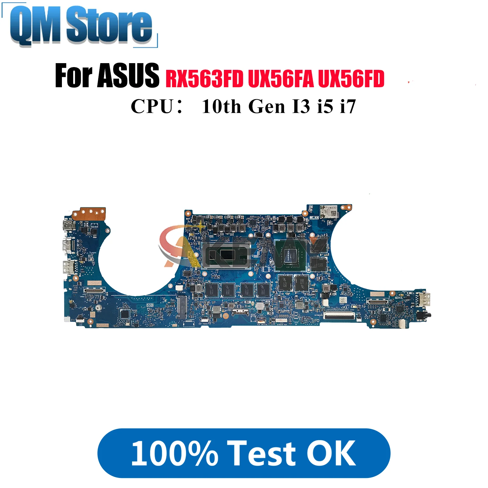 

UX563FD Laptop Motherboard For ASUS ZenBook UX56FD UX563 RX563FD UX56FA BX563FD Q536FD Notebook Mainboard With 10th Gen I3 i5 i7