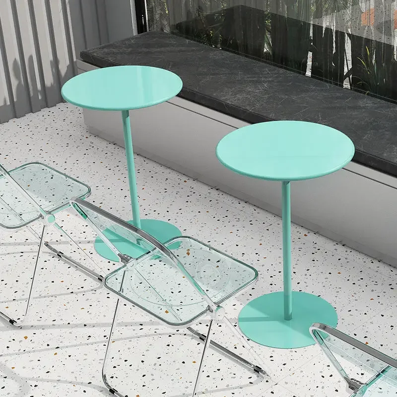 Small Nordic Table Balcony Coffee Tables Creative Leisure Coffee Table Milk Tea Shop Dining Tables Small Round Table Furniture