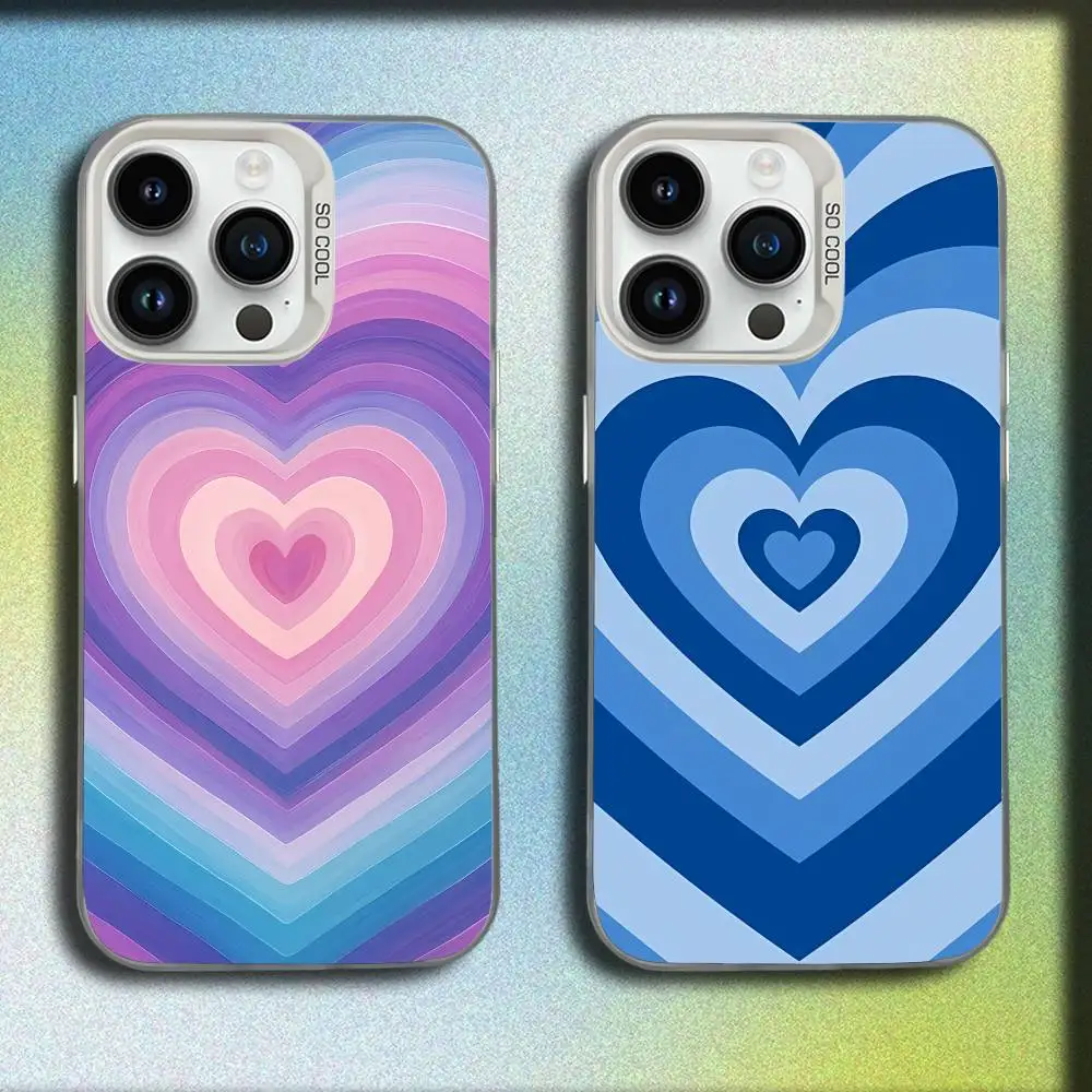 

Heart Pattern For iPhone 17,16,15,14,13,12,11,Pro,Max,Plus,E,SE4,Air,Mini White Phone Case IMD Box
