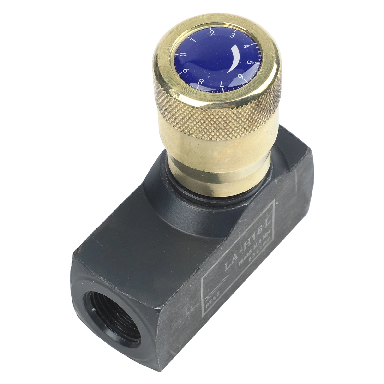 For NPT 1 4 Inch Systems Adjustable Flow Restrictor Manual Flow Valve Black Flow Control 45 Steel Construction