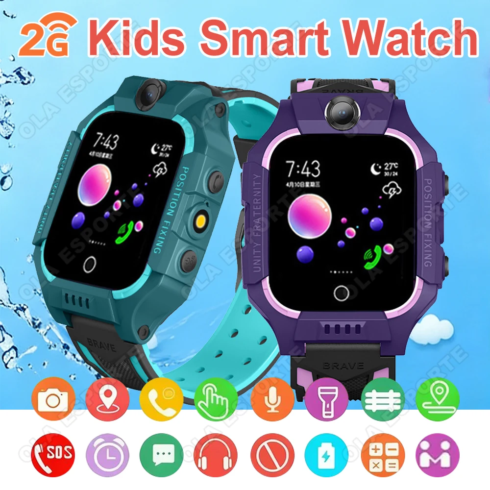 

Kids 2G Smart Watch Mini Kids Phone With Call SOS GPS Positioning Camera Cartoon Watch Girl Boy Birthday Christmas Gift 2026 New