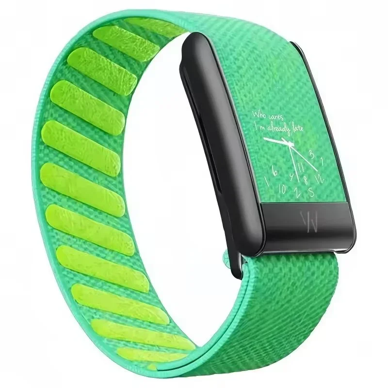 High-End New For Whoop 5.0 Band Nylon Woven Printed Sport Strap Wristband Crown Clock Design Matte‑Black Frame Fitness Tracker
