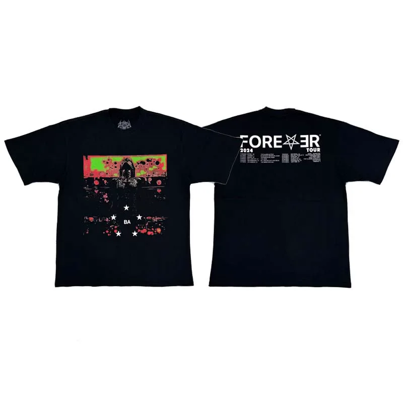 New Men KEN CARSON Destroy Lonely Love Last forever Tour T Shirts T-Shirt Hip Hop Skateboard Street Cotton T-Shirts Tee Top D8