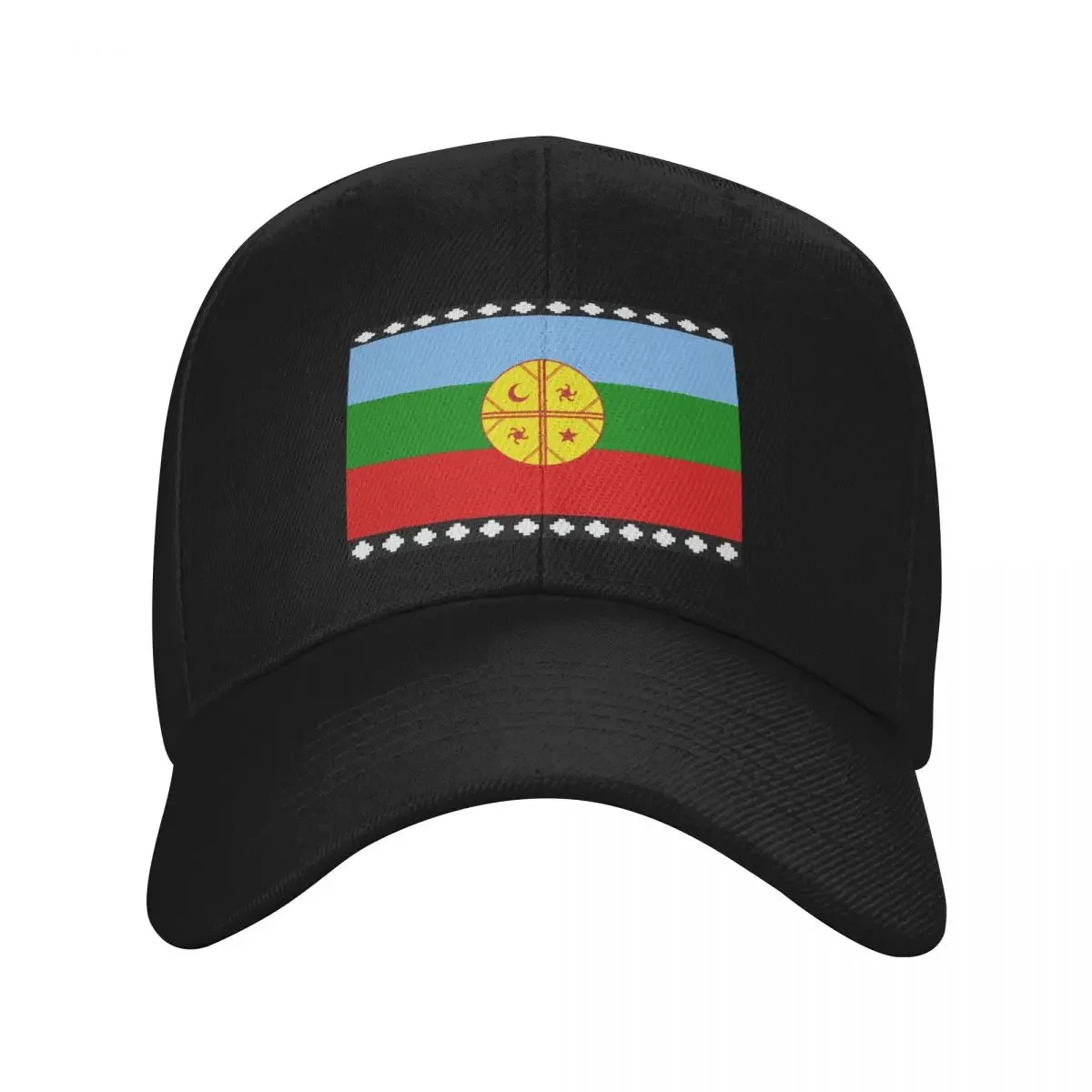 Flag of the Mapuches Baseball Cap Horse Hat Gentleman Hat Beach Outing Women's Golf Clothing Men's