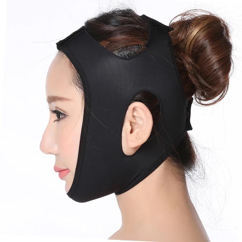 Elastic Face Slimming Bandage V Line Face Shaper Women Chin Cheek Lift Up Belt Facial Massager Strap Face Skin Care Tools Beauty