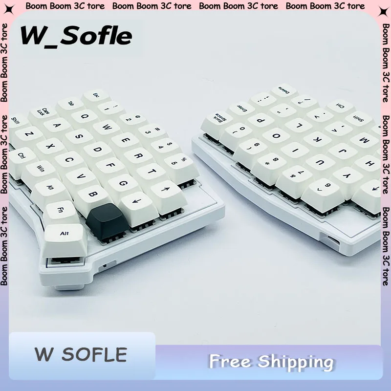

Sofle Split клавиатура 2,4G беспроводная индивидуальная VIAL DIY горячая замена эргономичный комплект клавиатуры с приемником 2,4G геймерские аксессуары для ПК