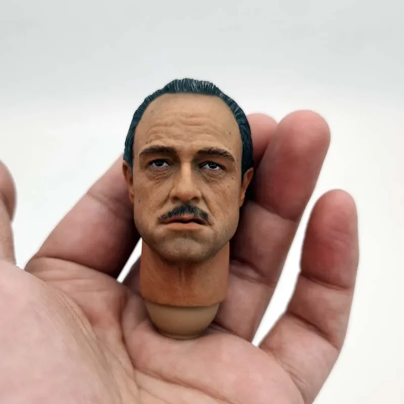 

1/6 Scale The Godfather Head Sculpt Marlon Brando Head Carving Model for 12in Action Figure Toy Collection