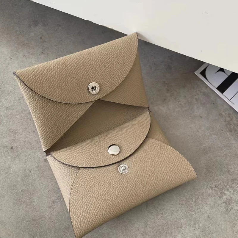 100% leather Card Holder Bag Coin Purse Pouch Female high quality Business Wallet Credit Card Certificate Bag Card Cover Case