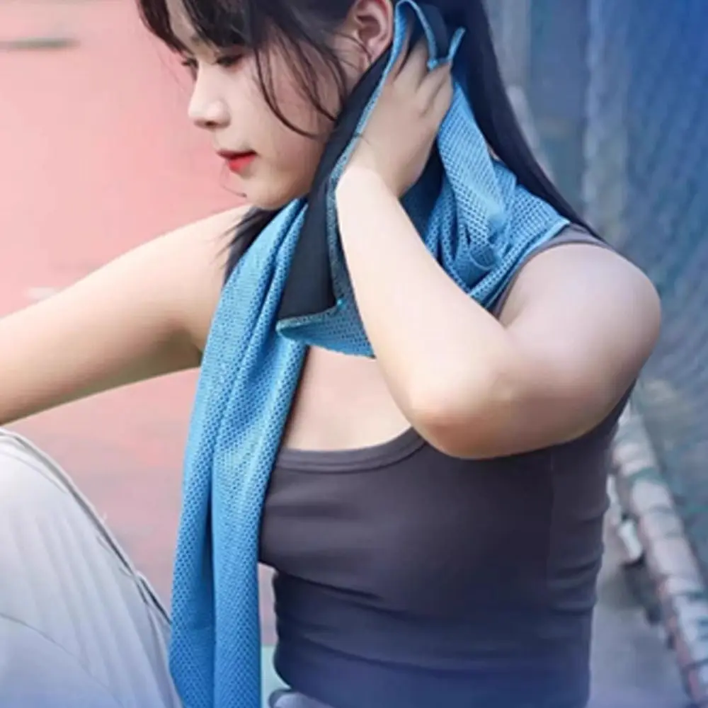 New Breathable Cooling Towel Ultra Soft Quick Drying Ice Wipes Sunstroke Prevention Lightweight Yoga Swimming Gym Towel Summer