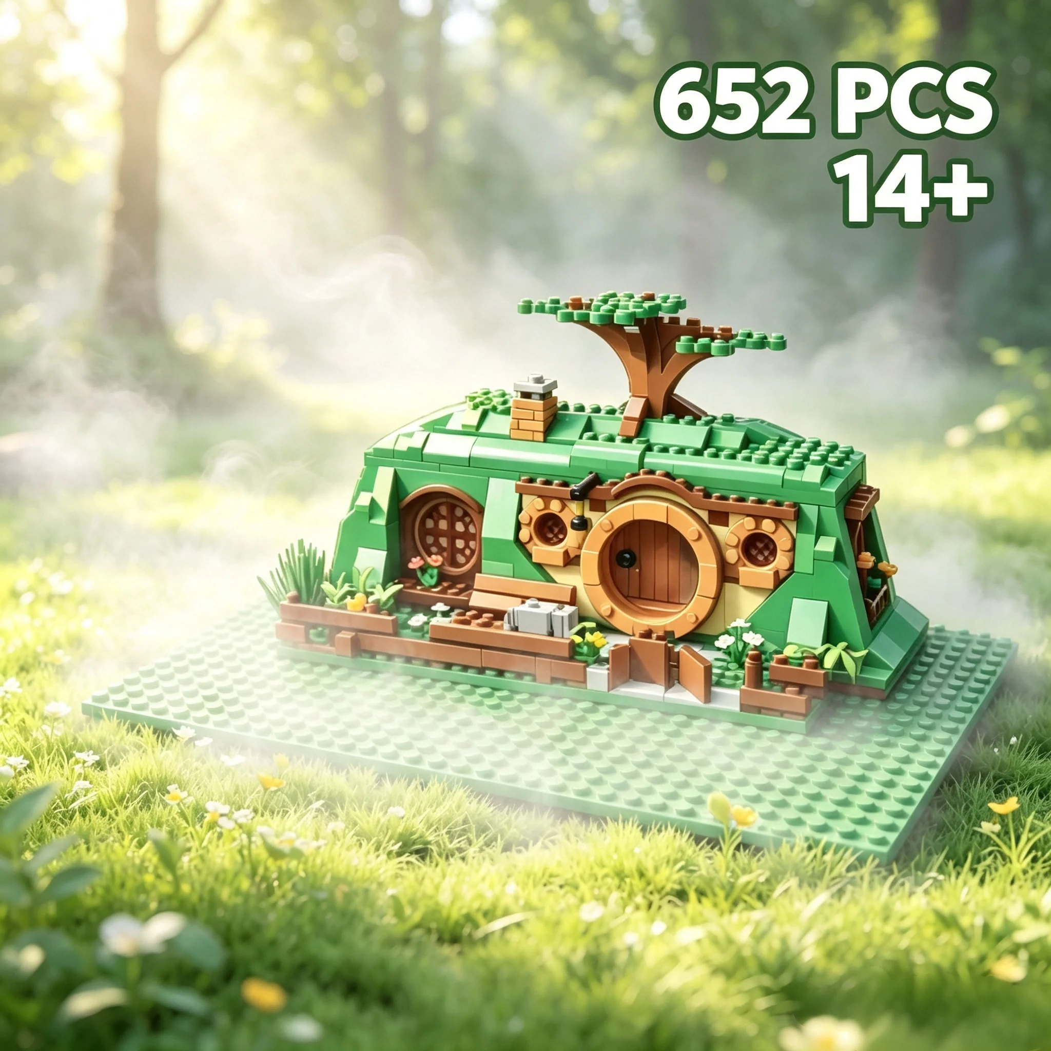 New product: 652PCS Forest Tree Hole Assembly Home Decorative Accessories Perfect for Gifts on Holidays and Birthdays.