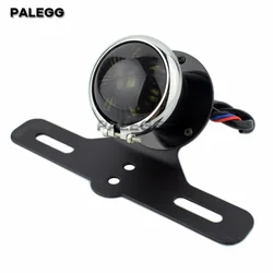 LED Rear Tail Lights Motorbike Accessories For Harley Chopper Bobber Cafe Racer Motorcycle Brake Stop Light Taillight w/ Holder