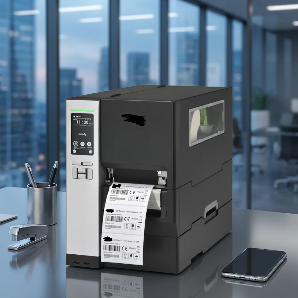 MH2410/MH240 203dpi USB Thermal Label Printer with 108mm Max Paper Size 1-Year Warranty for Satin Textile Adhesive Labels Stock