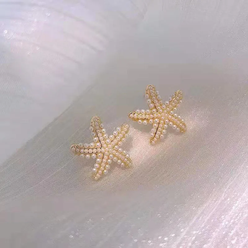 New Type Of Starfish Earrings For Sleeping Women\'s Temperament Exquisite Design Earrings Party Gifts Women\'s Fashion Jewelry