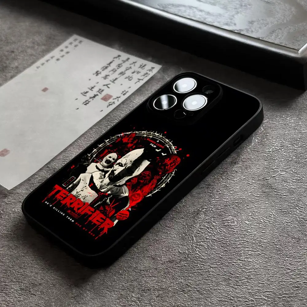 Horror Movie Terrifier Phone Case For 14 Pro Max For Apple Iphone 16 15 Po Max 12 Mini 11 13 Pro Xr X Xs 8 7 Plus Back Cover
