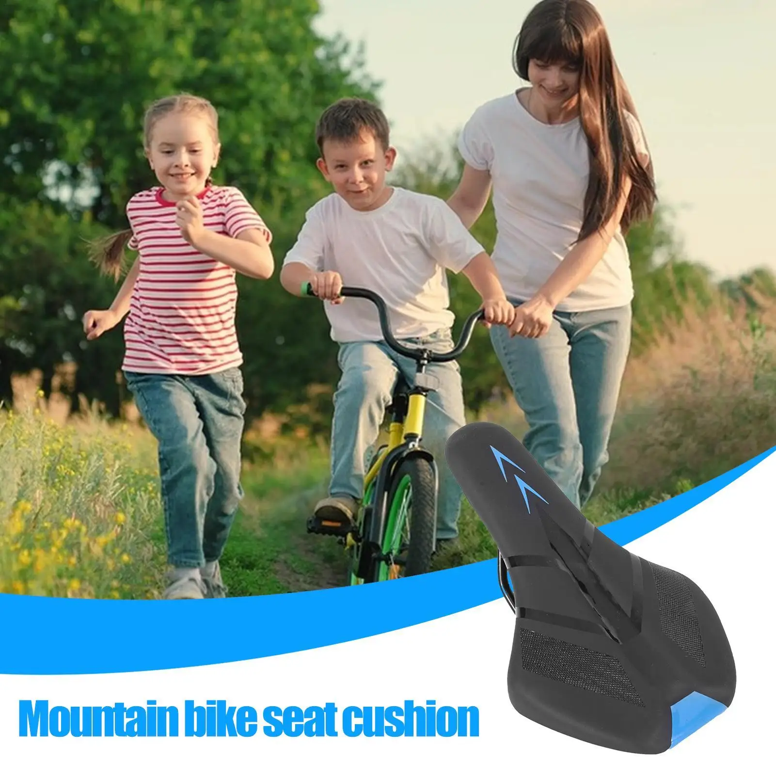 Fahrradsattel für Kinder Mountainbike-Sitzpolster Verdickte Wasserdichte Sattelauflage Fahrradsitzkissen für Outdoor-Sport – Detail 2