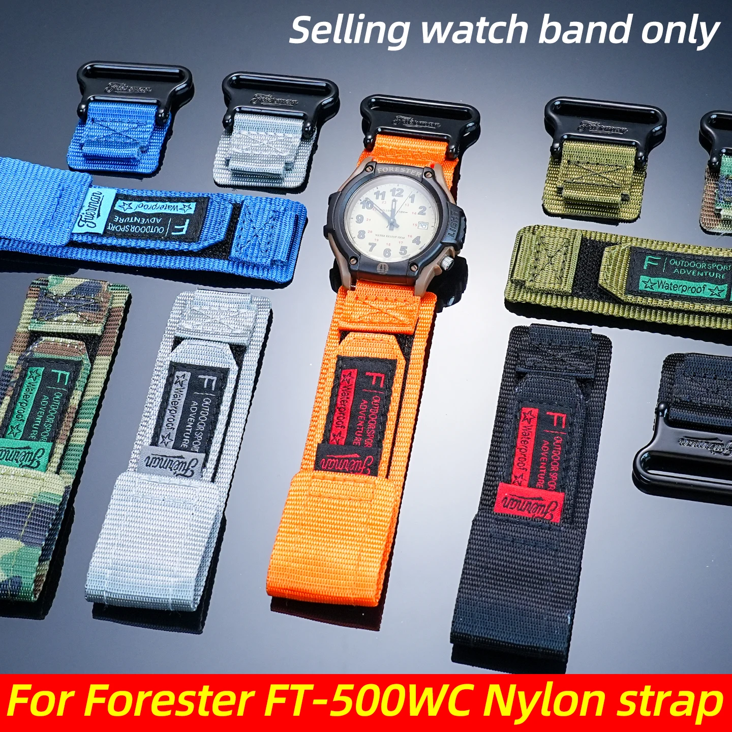 

19 мм для Casio Forester ремешок для часов 5405 FT-500WC-1B/3B/5B AW-80 мужской нейлоновый браслет холст тканый спортивный водонепроницаемый ремешок для часов