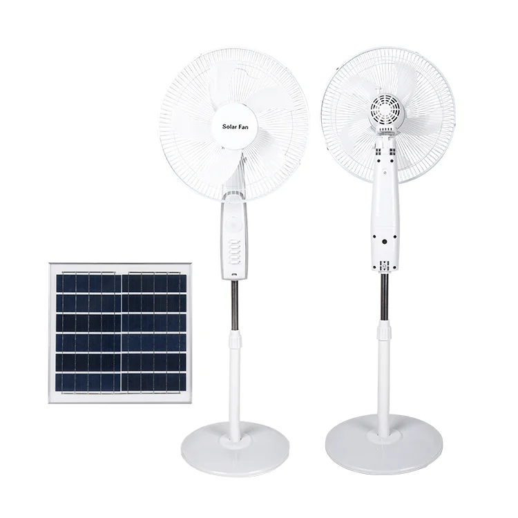 Best Price Fan Parts 9v DC Solar Electric Wireless Stand Fan With Output USB and LED Light