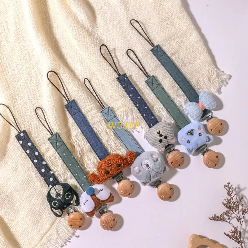 W3JF Baby Pacifier Holder Chain Belt Fashion Beathing Toy Lanyard Clip