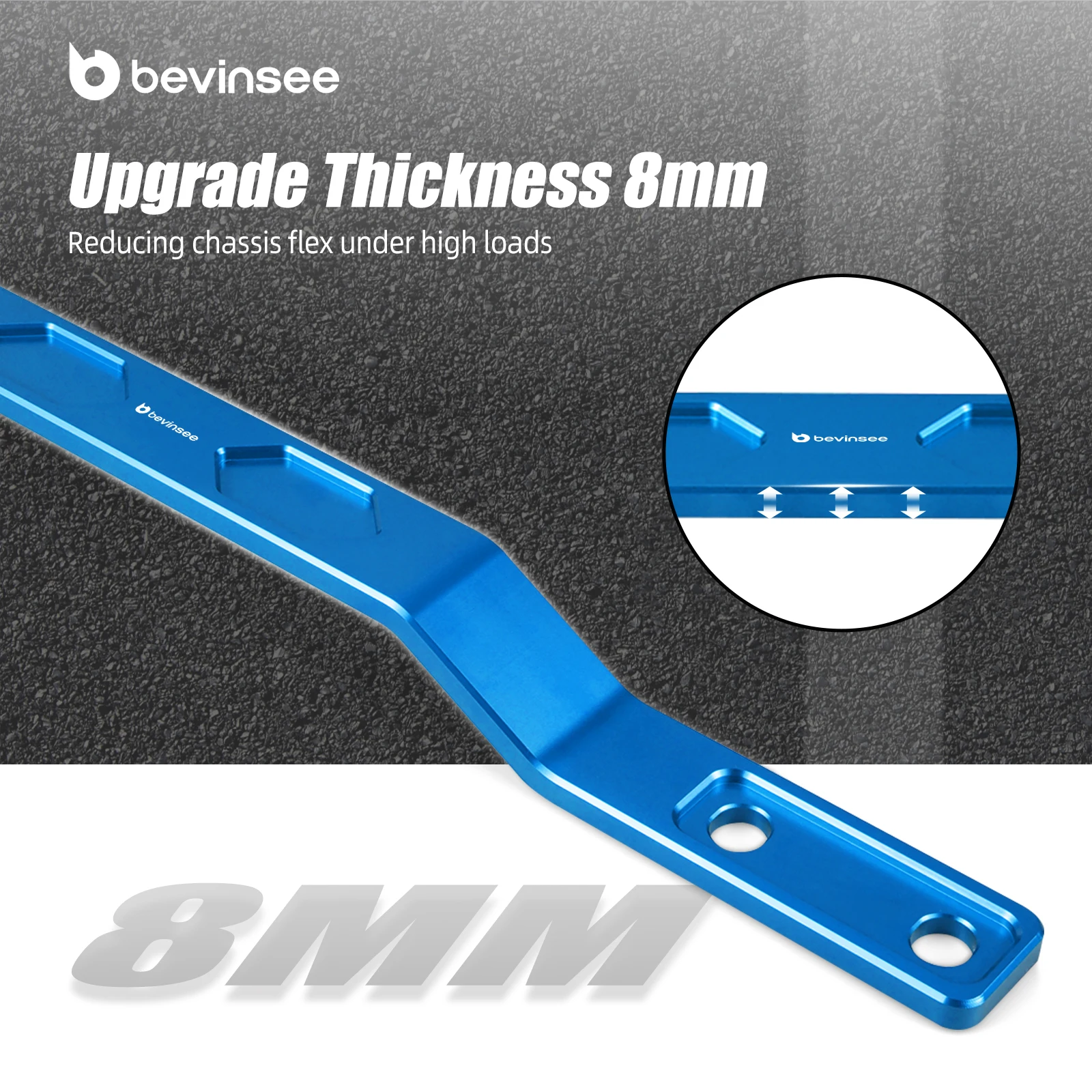 Задняя распорка туннеля BEVINSEE для Audi A3 Q2, для VW для Golf MK7/MK8 для Passat B8, для SEAT Leon 5F/Ateca, для Skoda Octavia 5E