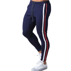 Pantaloni da jogging Skinny pantaloni sportivi da corsa da uomo pantaloni da pista in cotone pantaloni sportivi da palestra Fitness pantaloni da allenamento per Bodybuilding maschile