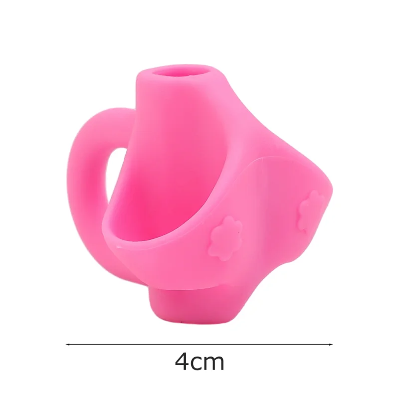 Child Pen Grips Silicone Three-finger Grip Posture Corrector Student Writing Posture Correction Learning Stationary Supplies