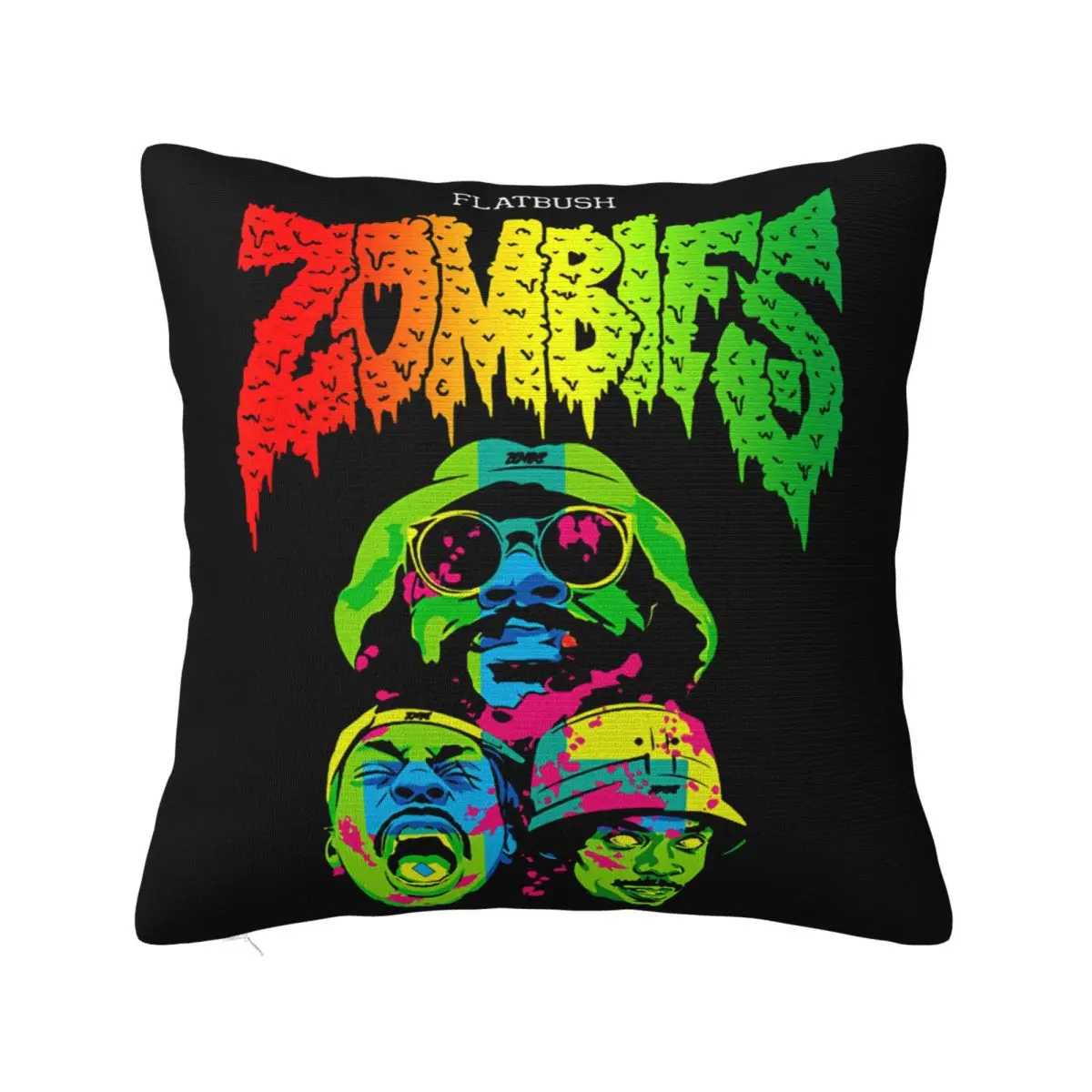 Flatbush Zombies Hip Hop Group Size S 2Xl Crewneck Great Quality Interested Woman Goth Popular Style Pillow Case