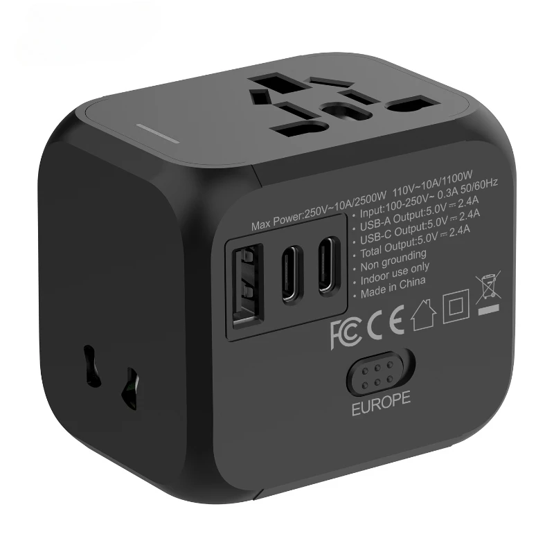 Conversion Plug  Socket Multi country Adapter 2.4A Travel Lightweight  Compact Four Machine Shared Quality Selection