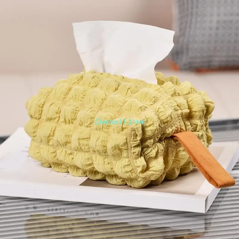 Y1UB Car Tissue Box Home Living Room Decoration-Bedroom Kitchen Desktop Korean Light Luxury Large Storage Box Napkin- Holder- view 3