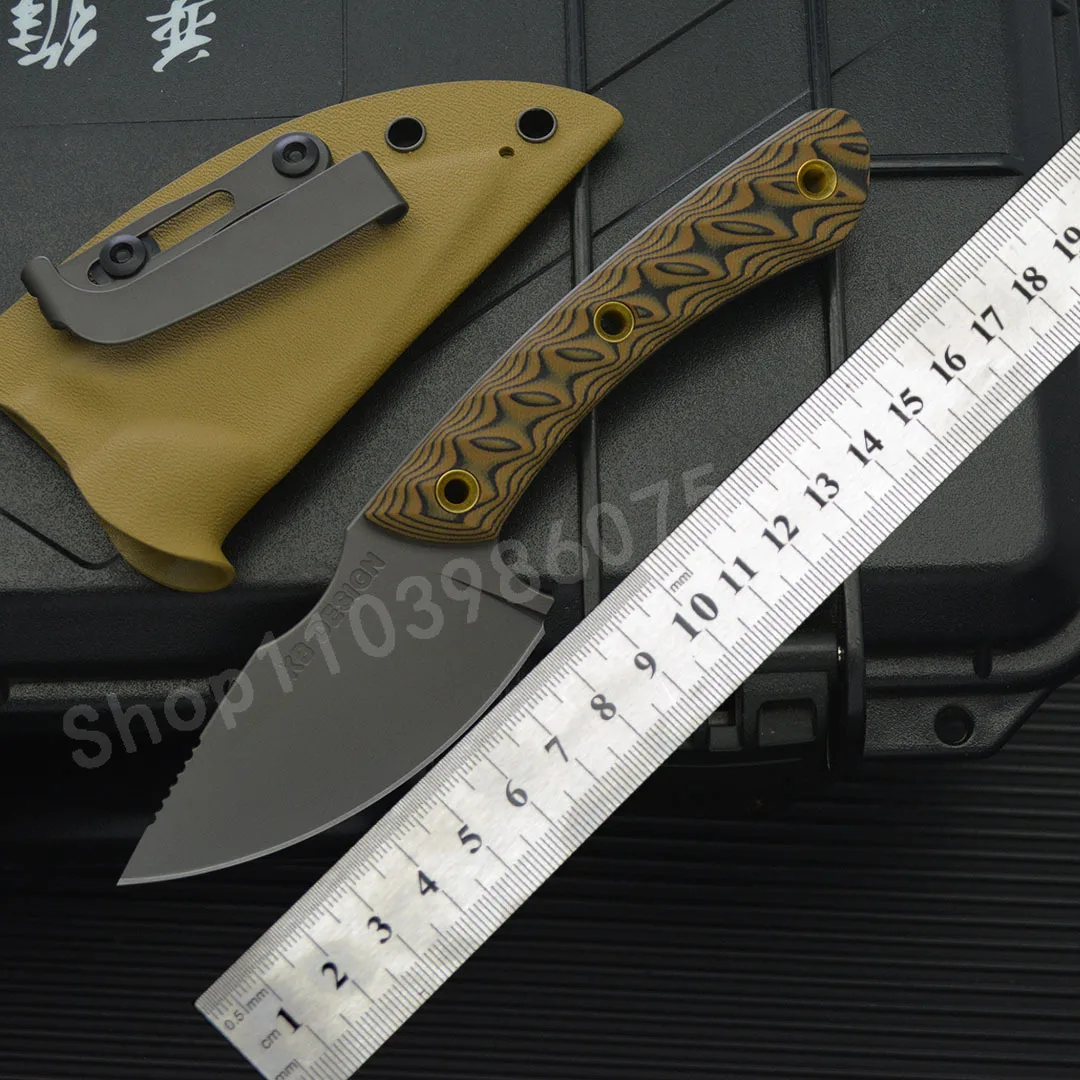 

New RMJ Small Straight Knife with 8Cr13MoV Blade and G10 Handle-High-Hardness Outdoor Multifunctional Adventure Knife Men's Gift