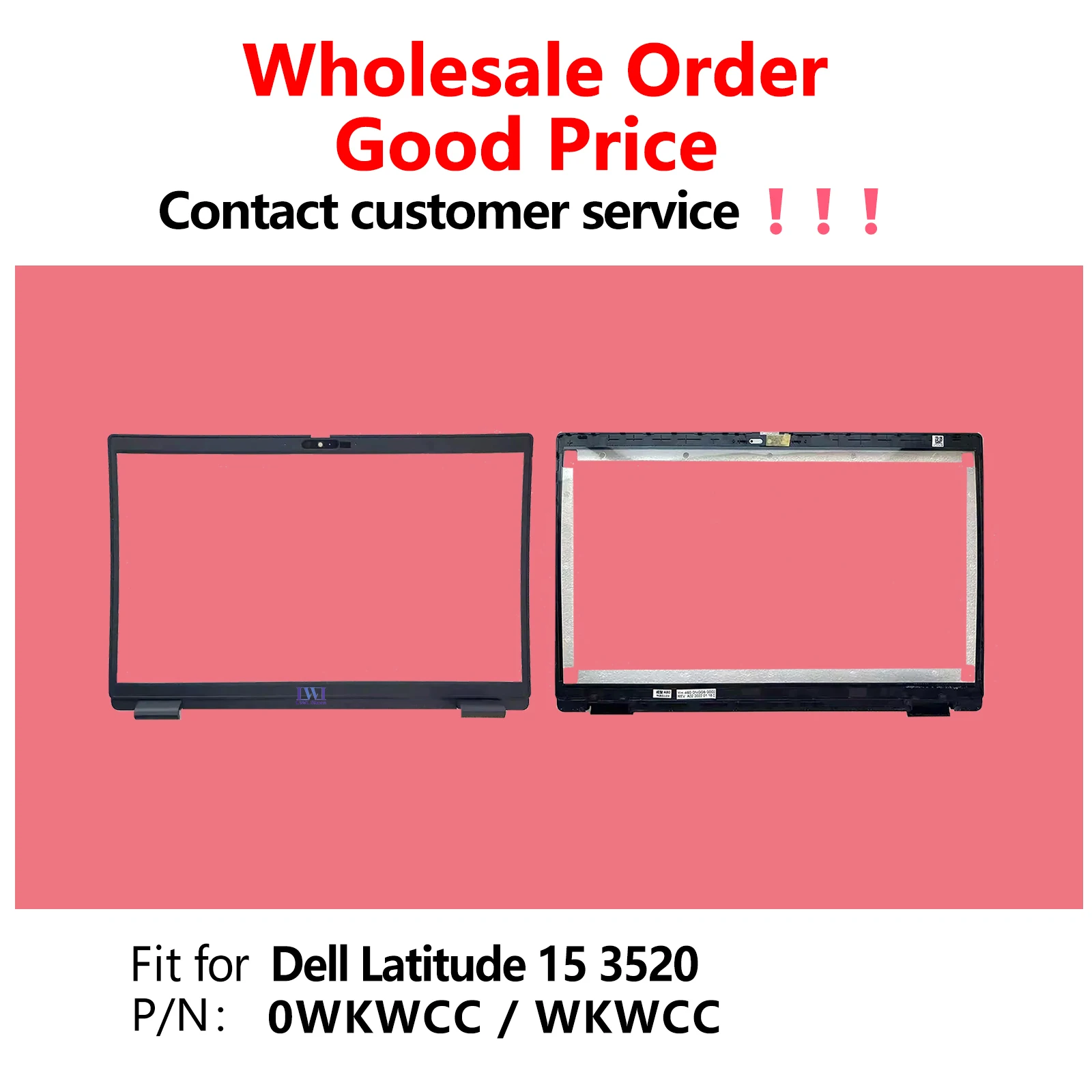 

LWL новая замена передней панели ноутбука для Dell Latitude 15 3520, рамка ЖК-дисплея 0WKWCC WKWCC