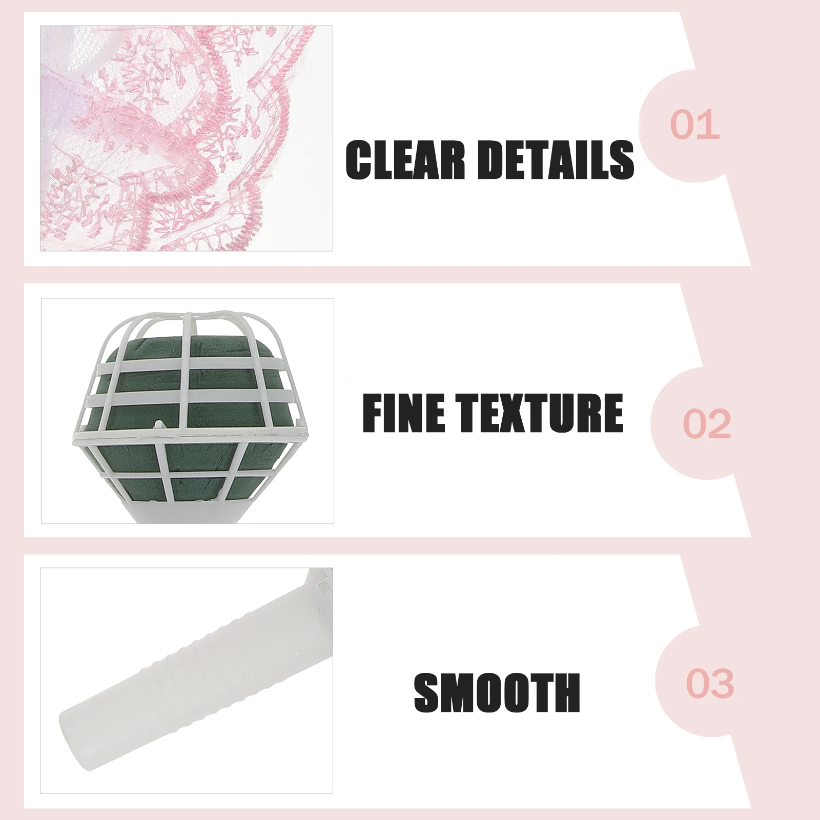 

6 set 6 Sets Support Wedding Holders Bouquet Holder Wedding Bouquet Holders Plastic Safe Durable Texture Delicate Base