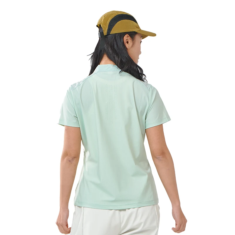 LNGXO Cooles Damen-T-Shirt für Trekking, Bergsteigen, Wandern, Klettern, kurzärmeliges T-Shirt, schnell trocknend, Stretch, Sport, kurzärmeliges T-Shirt