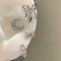 1PCS Sweet Ballet Shoes Moon Ear Bone Nail For Women 316L Stainless Steel Y2K Piercing Earrings Cartilage Conch Accessories