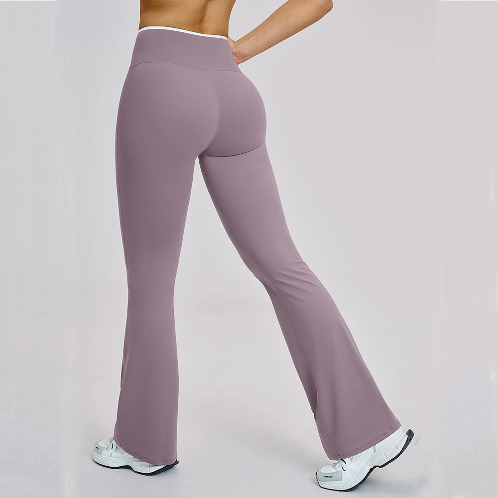 Wide-leg Pants Women Hip Lifting Bell-bottoms Sports Leggings High Waist Fitness Leggings Push Up Yoga Pants Gym Clothing Sports