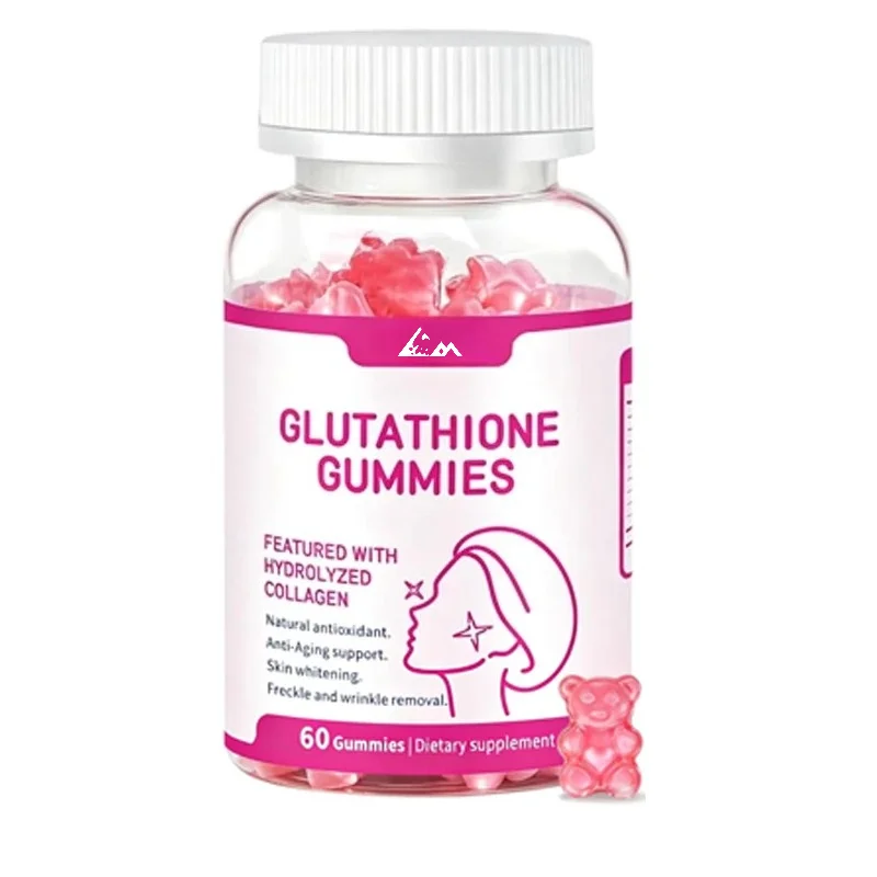 Glutathione Marine Collagen Gummies, Women's Healthy Skin Brightening and Anti-aging Gummies