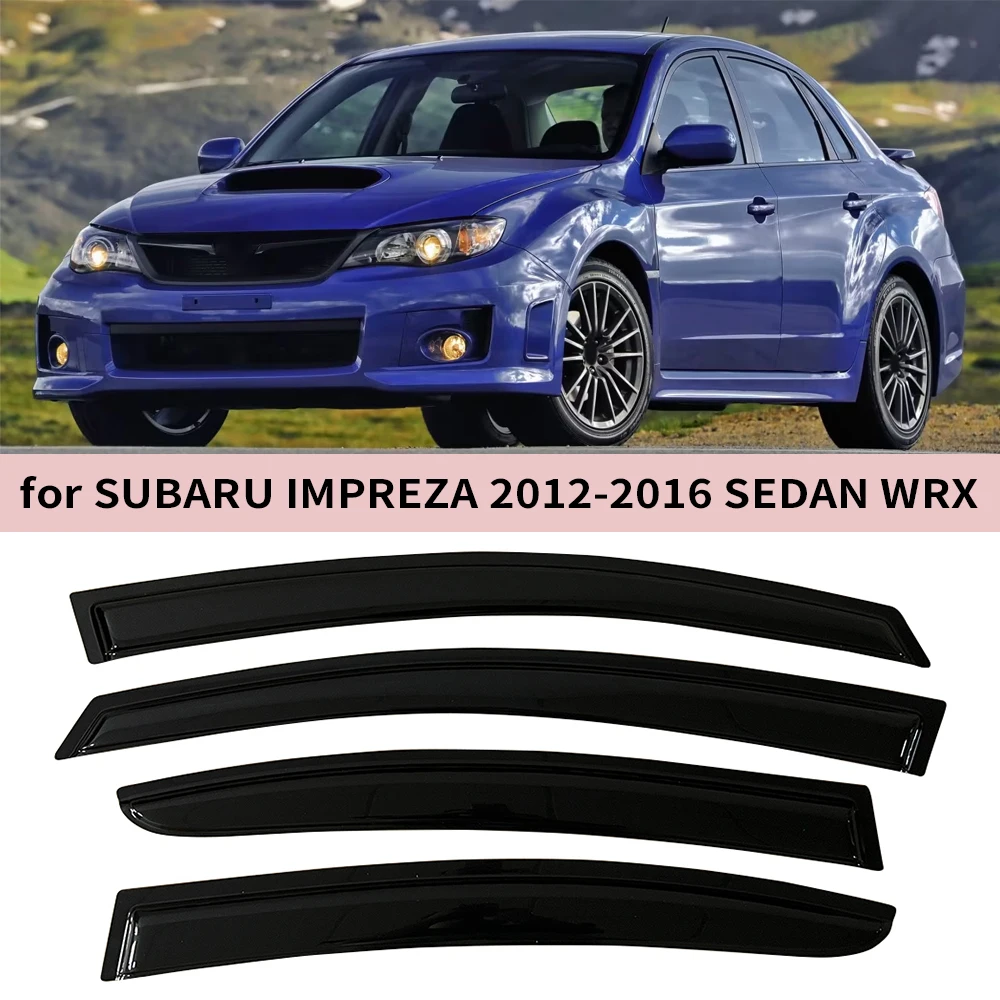 

Оконный козырек для Subaru Impreza седан 2012 2013 2014 2015 2016, ветровые дефлекторы, защита от дождя, дверной козырек, вентиляционные шторы, вентиляционный козырек