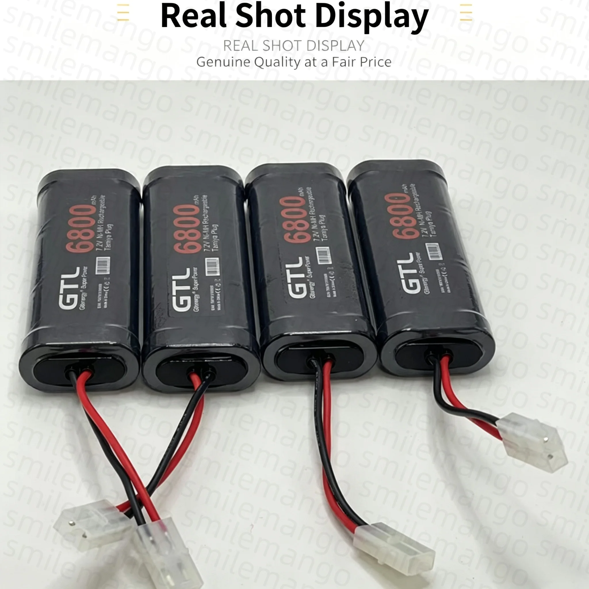 New 7.2V Battery 6800mAh NiMH Battery Pack RC Car Truck Bugibot Tank Ni MH Battery Gray Dinner Power Supply