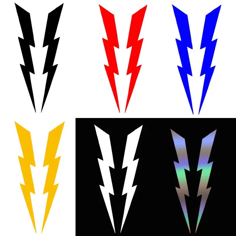 

1 Pair Lightning Motorcycle Stickers Lightning Decals DIY Motorcycle Helmet Head Windshield Car Side Decoration