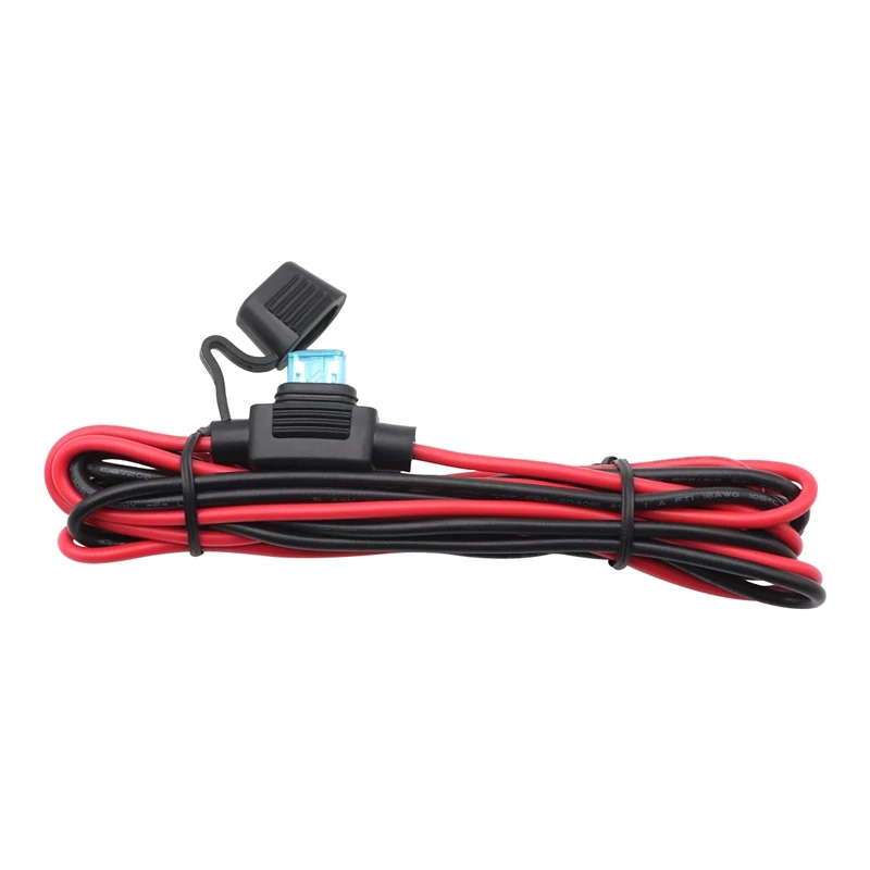 NEW-12V 24V 120W Socket Waterproof Power For Motorcycle Boat Car Socket Plug With 1.5Meter Fuse & Wire