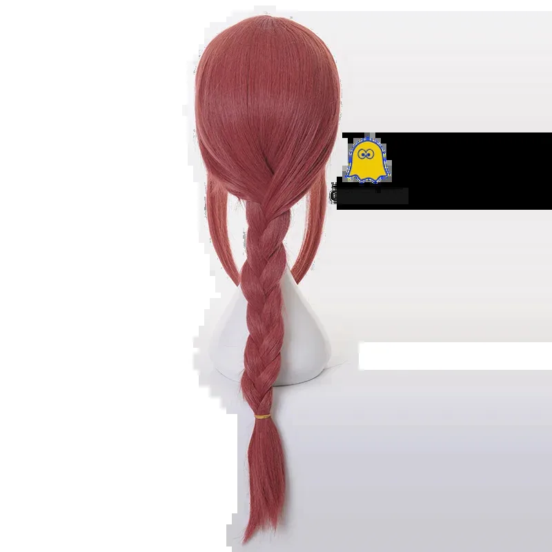 Anime Cosplay Makima Cosplay Costume Black Trench Shirt Tie Pants Makima Wig Long Light Red Braid Men Women Suit Uniform