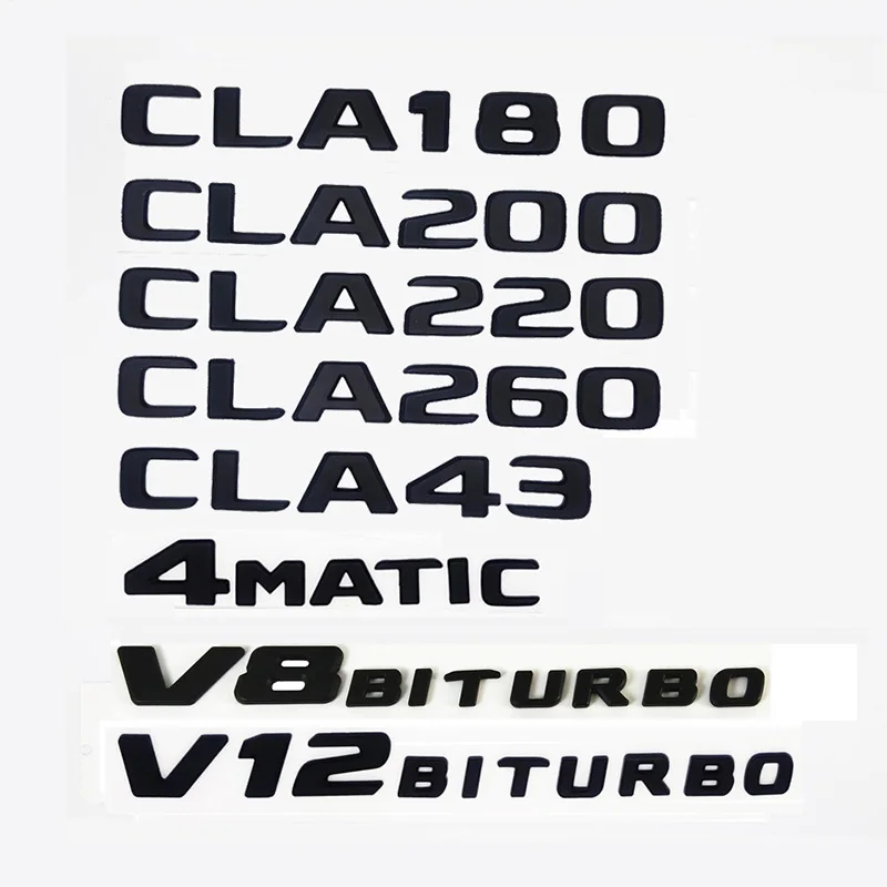 

Значок на багажник автомобиля, эмблема с логотипом CLA35, CLA45, CLA180d, CLA200, CLA220d, CLA260 Turbo, 4matic, Эмблема для Mercedes AMG C117, W117, C118